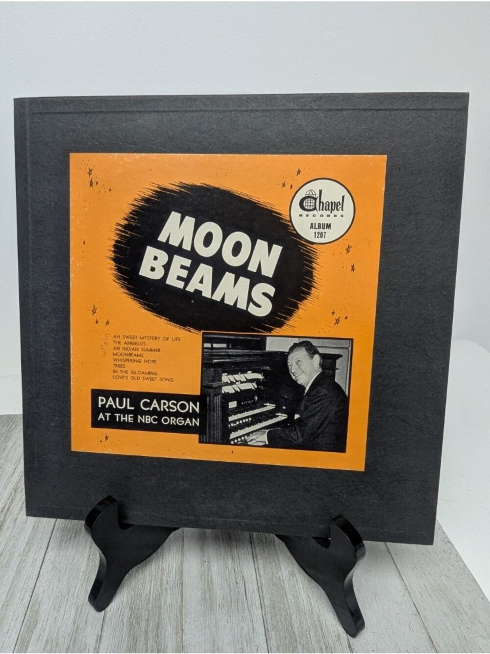 Paul Carson NBC Organ - 10" Red Vinyl Moon Beams Chapel Records LP 1207